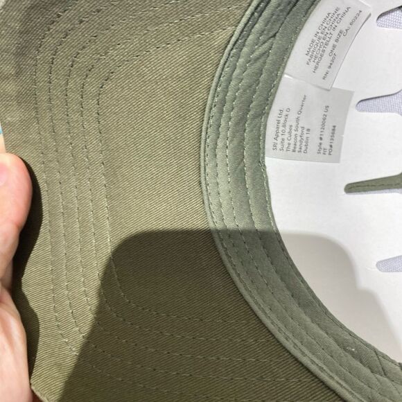 Mens snap back Green Caterpillar Trucker hat adjustable - Picture 7 of 9